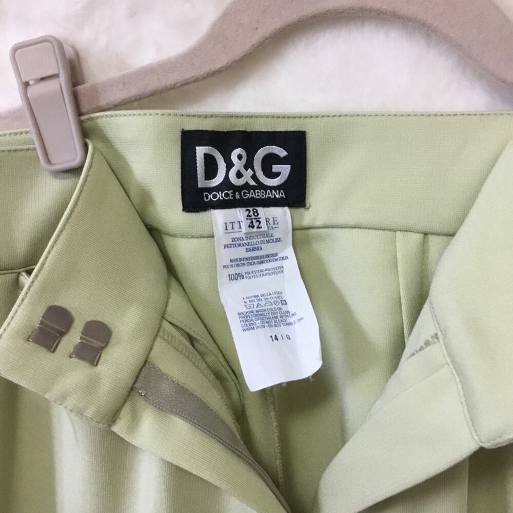 D&G Lime-Green High-Waisted Trousers - Picture 4 of 9